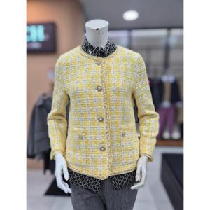 안지크 세이브존06 라운드  트위드  숏 자켓 AI1JK1180