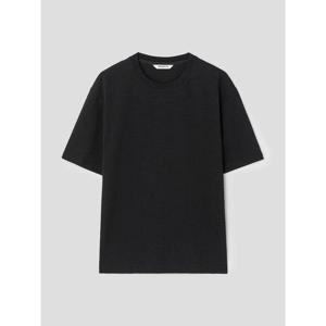 [로가디스] 코튼 혼방 엠보조직 반팔 라운드넥 티셔츠 - 블랙 (RY5342C525)