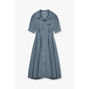 [보브] 백 니트 시보리 셔츠 원피스 7155237003