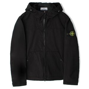 24FW 스톤 수피마 코튼 후드 자켓 블랙 811510110 V0029