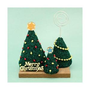 콜크클레이공예 크리스마스트리메모꽂이