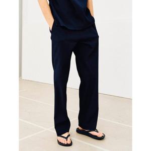 [로가디스] [LIGHT SETUP] 썸머 플리츠 릴렉스핏 셋업 팬츠  네이비 (RY5321C84R)