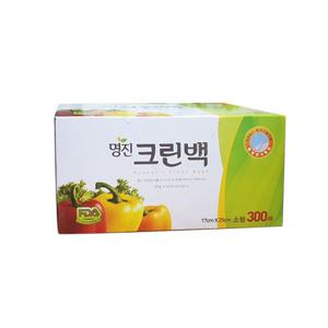 명진 크린백 300매 소형 17X25cm 크린백 뽑아쓰는크린백 뽑아쓰는위생팩 위생비닐봉투 비닐봉투 다용도크린
