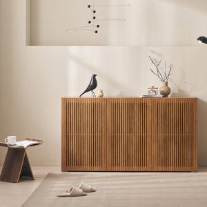 바이브 높은 거실장 TV다이 원목 도어 티비장 수납장 1500 (기본형)