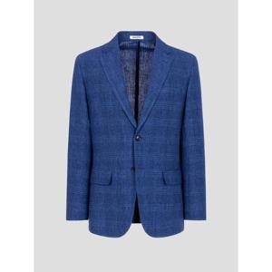 [로가디스] DELAVE 리넨 체크패턴 네추럴 워싱 재킷  로얄 블루 (RY5311P51N)