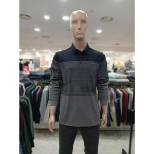 크로커다일 세이브존05 한기장 스트라이프 패턴 제천 카라티 블랙 A9TS4452/99