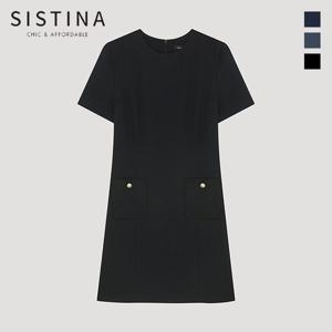 [SISTINA] 인기 포켓 A라인 미니 원피스_AWWOPP21100