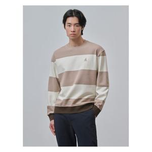 [빈폴멘]볼드 스트라이프 스웨트 셔츠 - 베이지 (BC4841C08A)