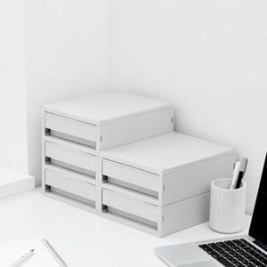 아트박스/시스맥스 뉴트로 소품함 중형 1단 - 쿨그레이