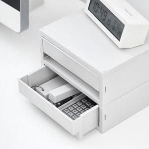 아트박스/시스맥스 뉴트로 소품함 중형 2단 - 쿨그레이