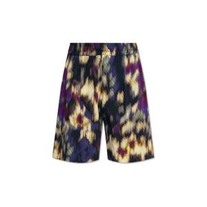 Isabel Marant Vatauya 추상 패턴 반바지 SH0100HAB1I05H OCHREBLACK TP942600496