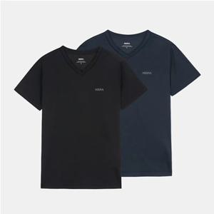 [네파] [7LG5362M04] 공용 여름 흡습속건 신축 2장세트 2025 데일리팩 브이넥 티셔츠(2PACK)