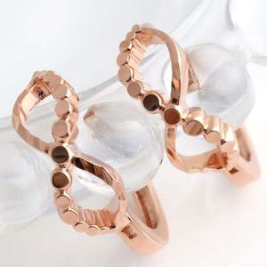 14K 골드필드 핀 컷팅 꼬임 원터치링 귀걸이