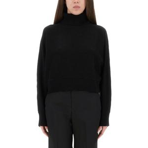 마이클코어스 크롭 리브 터틀넥 스웨터 MT5617UF2G 001BLACK