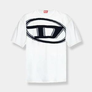 디젤 남성 빅 로고 티셔츠 반팔 화이트 A161850GIAS 141