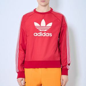 26 SS 아디다스 바이 웨일즈보너 오버사이즈 로고 스웨트셔츠 레드 JE5994