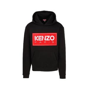 겐조 박스 로고 후드 블랙 레드 남성 SW417 4ME 99J