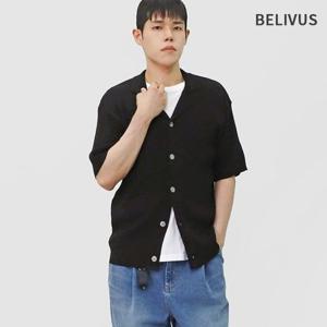 빌리버스 남성 린넨 반팔 여름 카라 가디건 BOP170