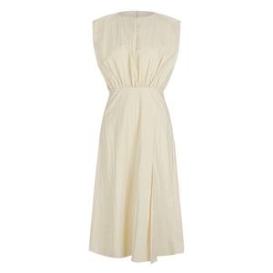 [파슨스] Sleeveless Waist Shirring Dress [PW2S6OP01]