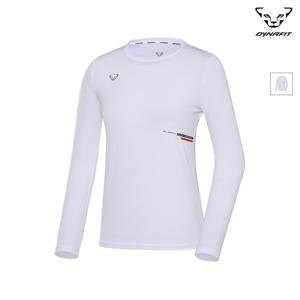 [다이나핏] (택가 69,000원) 화이트 여성 VATE (베이트) 긴팔티 YWU23218W2