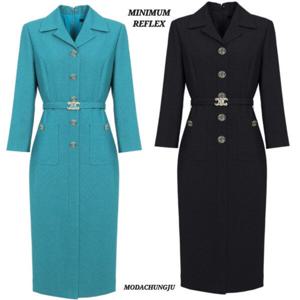 [미니멈]MD 카라넥 버튼 포켓 벨티드 원피스 MD MXCAWO7500 M_CJ