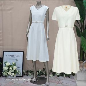 [미니멈]MD 자켓 브이넥 플레어 원피스 셋트 MD MYBAWO4210 Z_CJ