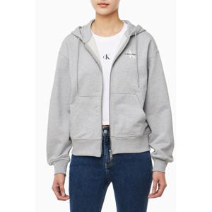 [캘빈클라인 진]여성 모노로고 프렌치테리 풀집 후드 집업 47B270G