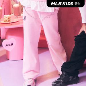 [MLB키즈 공식] 25FW 스트릿 하트 여아 코듀로이 팬츠 NY (Mg.Pink) 7FPTH0154-50PKM