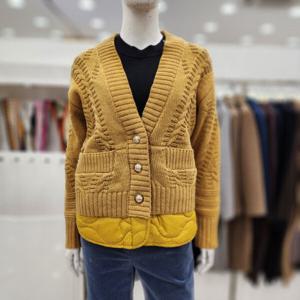 [조이너스]여성 가디건 23신상 니트 누빔 모직 겨울 브랜드DW0WS