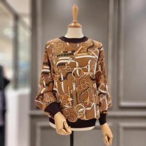 [아니베에프]  A29WBL530_루즈핏 패턴 블라우스