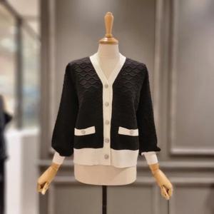 [아니베에프]  A29KCD550_다이아패턴 비즈가디건