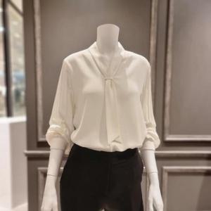 [아니베에프]  A29WBL560_타이 블라우스