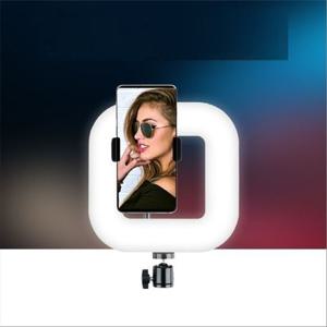 LED 사각 링라이트 램프 랜턴 카메라 사 BT431 사진 동영상 촬영 1인방송 보조 조명 USB 전원 8.5형 밝기 색조절