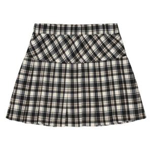 [에꼴리에]여아 밴딩 체크 플리츠 스커트 23C5852_BK