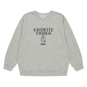 [에꼴리에]남아 캐릭터 일러스트 맨투맨 티셔츠 23C0409_GY