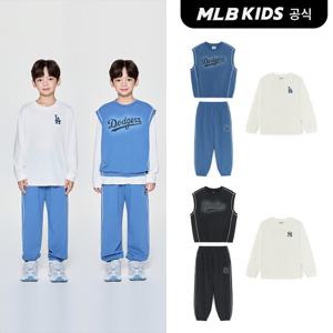 [MLB 키즈] (공식) 베이직 스트릿 워싱 베스트 3 세트 (2color)