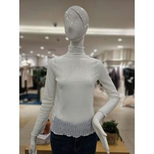 [포커스]MARIO포커스 물결 레이스 시스루 블라우스 FS5A7TS00078