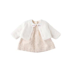 M밍크뮤D 25FW (PK)체리플라워SET드레스 원피스 가디건 (35C1240001)