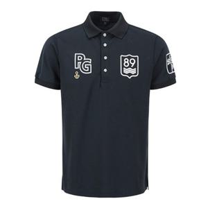 [파리게이츠]511E3TSA21_BK-남성 PG 마린 패턴 피케 반팔 티셔츠-(25년가을)