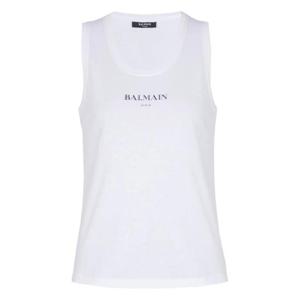 25 FW 발망 로고 프린트 탱크 탑 FF2EB075BD36 TP441844933