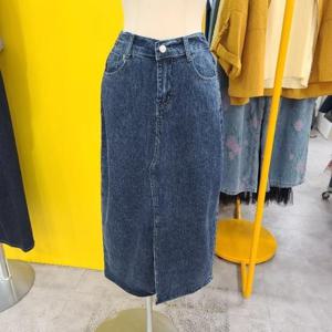 르피타 DP01 앞트임일자청스커트 L254BSKA02