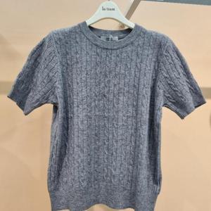 Destijl HC34 부드럽고착용감좋은 꽈배기 가을 반팔니트스웨터 D2533sw03