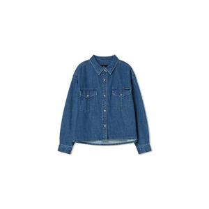 라이프워크긴팔티 CQK LW243DR710 여성) 투포켓 데님 셔츠