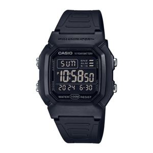 [CASIO] 카시오 스퀘어 올블랙 방수 전자시계 W-800H-1BVDF