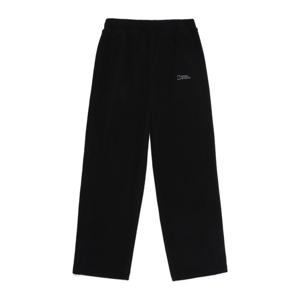 내셔널지오그래픽N254UPT960 변형 플리스 세미루즈 스트레이트 팬츠 BLACK
