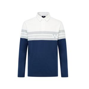 [와이드앵글]남성 CO 어깨 배색 보더 폴로 티셔츠 M WMU25271TB