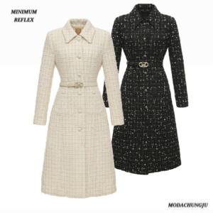 [미니멈]MD 울 트위드 카라넥 롱 자켓 MD MYCAWJ9010_CJ