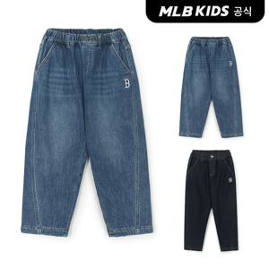 [MLB키즈공식]25FW스트릿 본딩 기모 벌룬핏 데님팬츠7ADPB0956