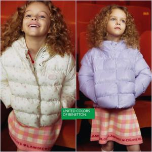 [베네통키즈]25FW 하트 푸퍼 웰론 점퍼 QAPD04561