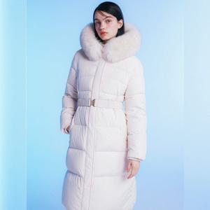 [올리브데올리브]슬림핏 벨티드 롱 구스 다운 점퍼 OP4XM1140